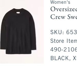 Oversized fluffy crew sweater